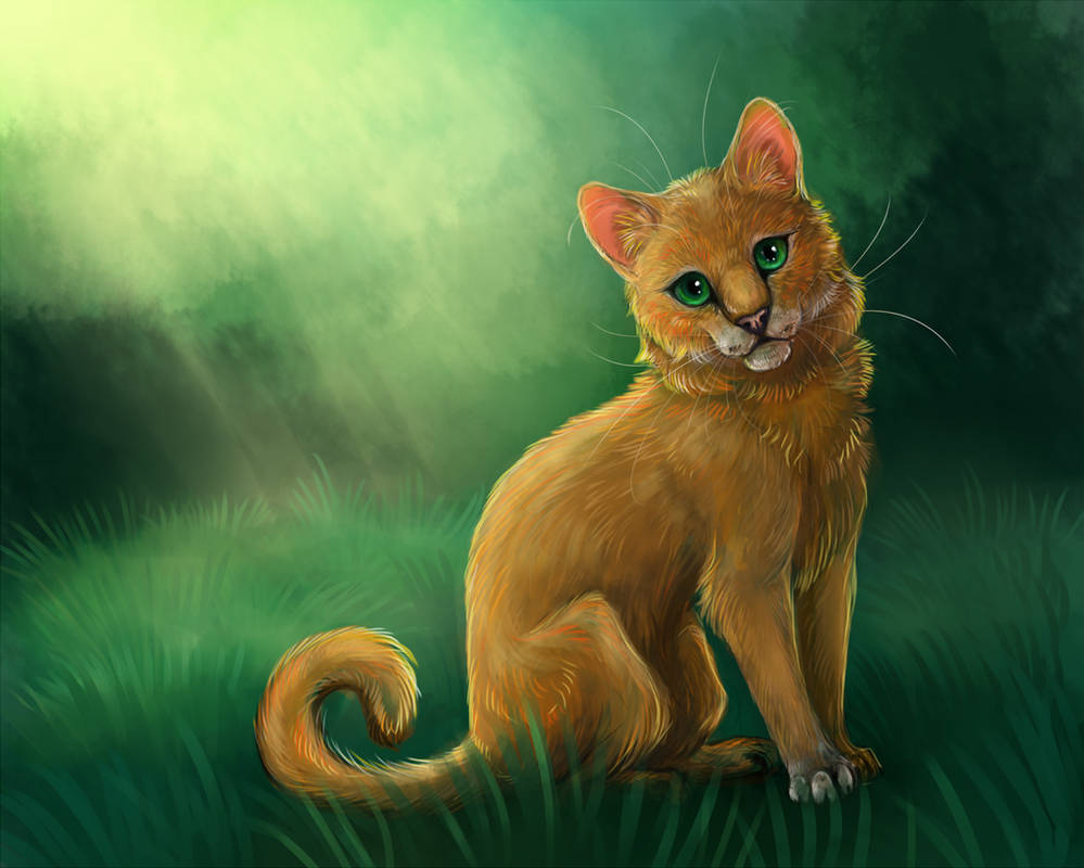 Squirrelflight in the forest (Warriors) by DiN-the-Painter Squirrelflight in the forest (Warriors) by DiN-the-Painter
