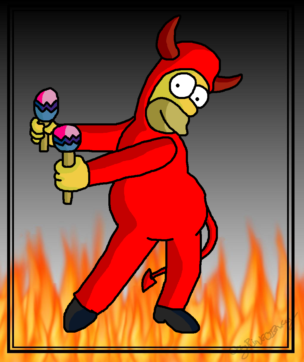 sad devil homer wallpaper by MattFastix43 - Download on ZEDGE™