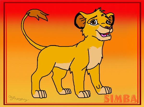 Simba with background by OzzyRingoBrucey on DeviantArt
