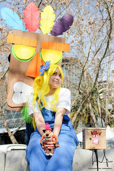 Coco Bandicoot And Aku Aku .-Cosplay-.