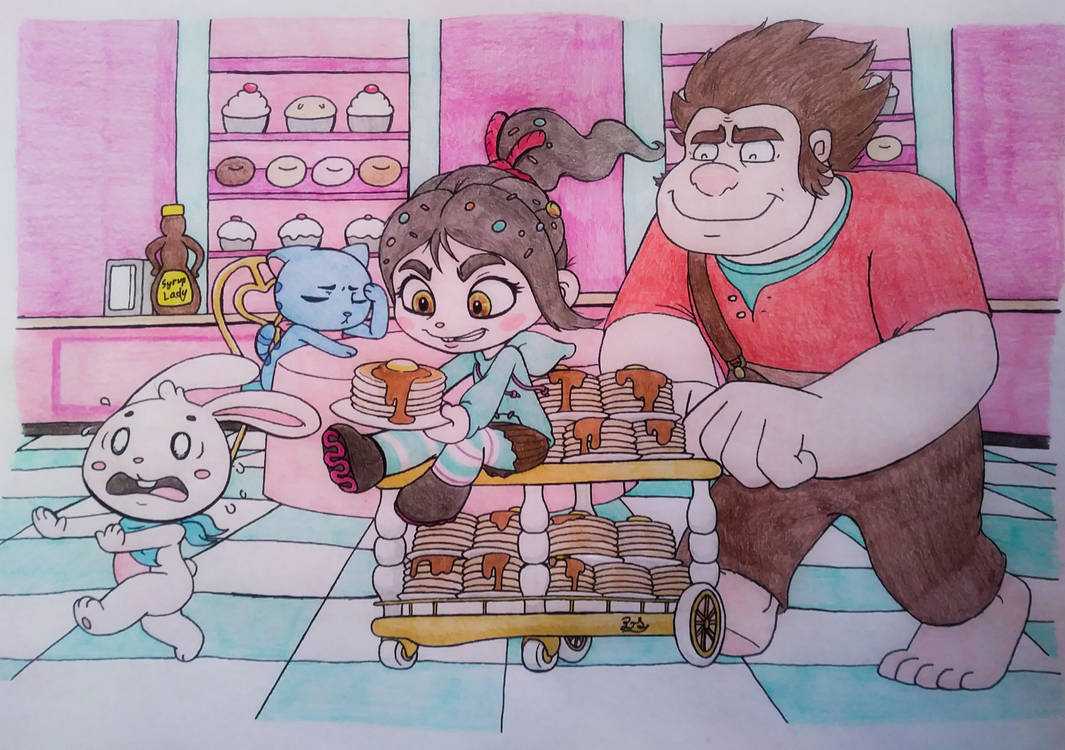 Wreck It Ralph 2: THE BUNNY GETS THE PANCAKE. by PilloTheStar