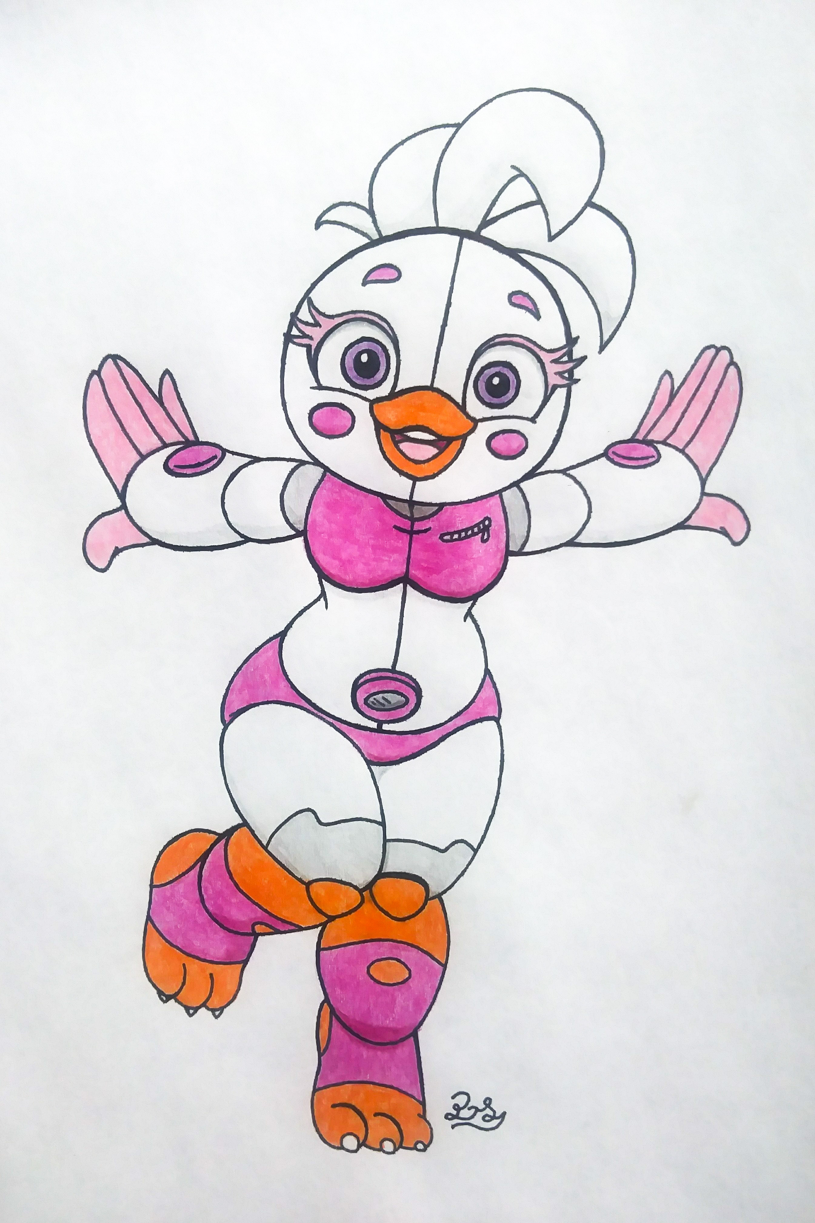 Pixilart - funtime chica by kikitherobotcat