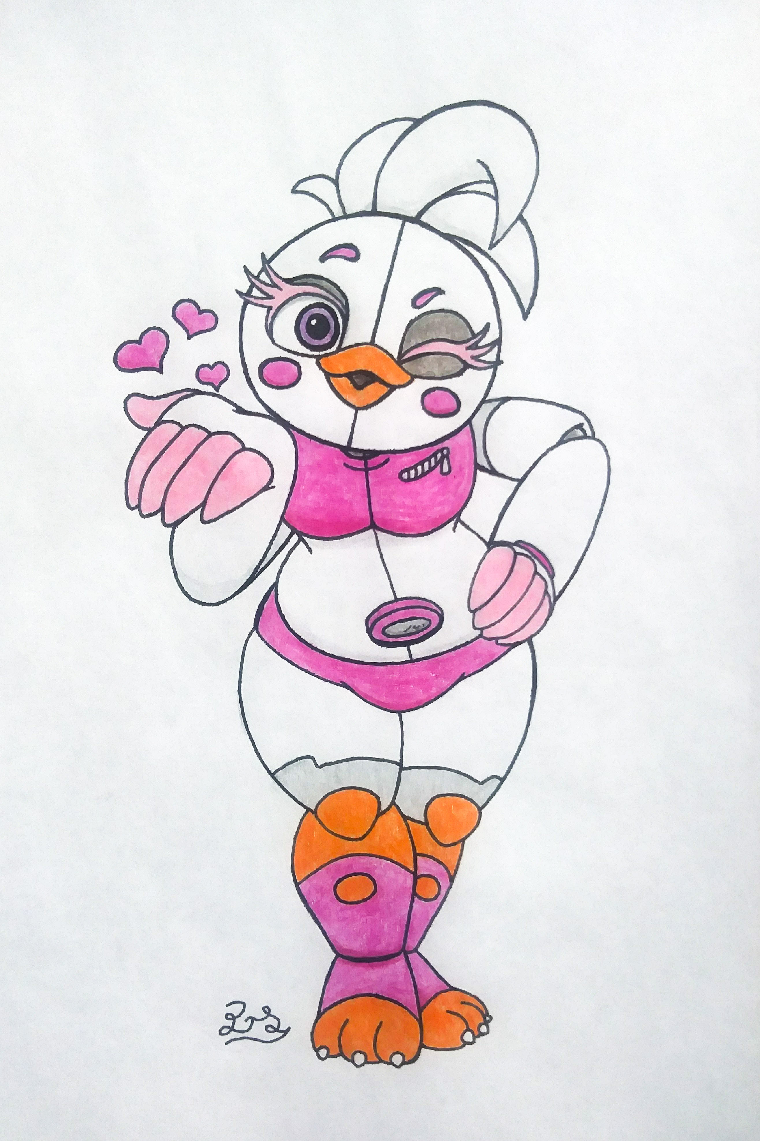 Pixilart - funtime chica by kikitherobotcat