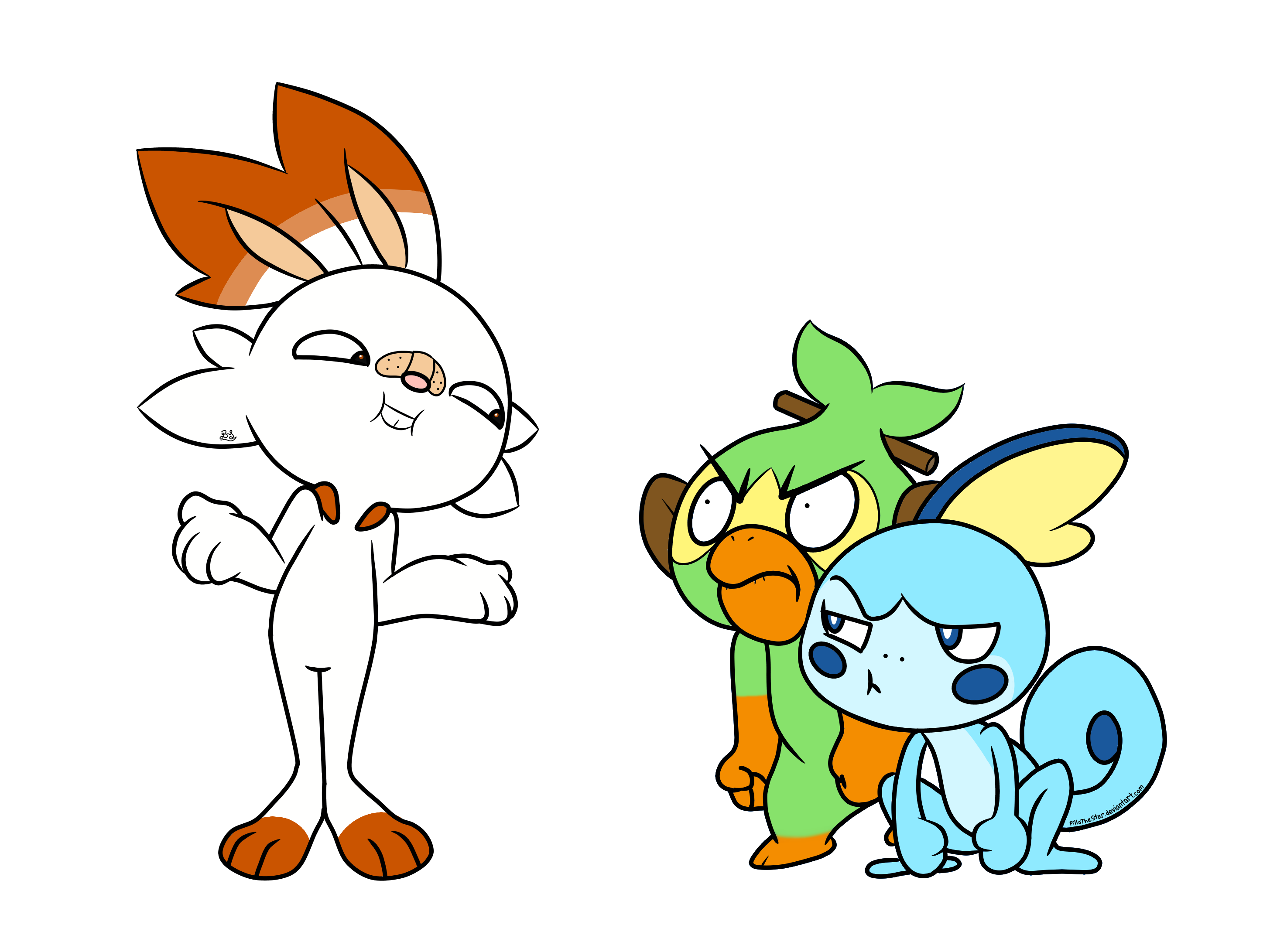 Pokemon Sword / Shield Starters by FillyScoots42 -- Fur Affinity [dot] net