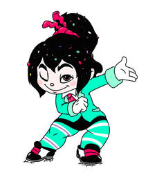 Commission: Vanellope tap-dancing by PilloTheStar
