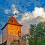 Castle Tower in Sunset Shine