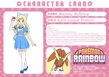 My Pokemon Rainbow Character Card by BriannaBellerose