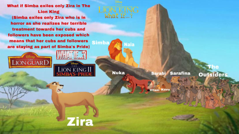 Simba Getting Exiled What if Simba exiles only Zira by MasterofLaughter on DeviantArt