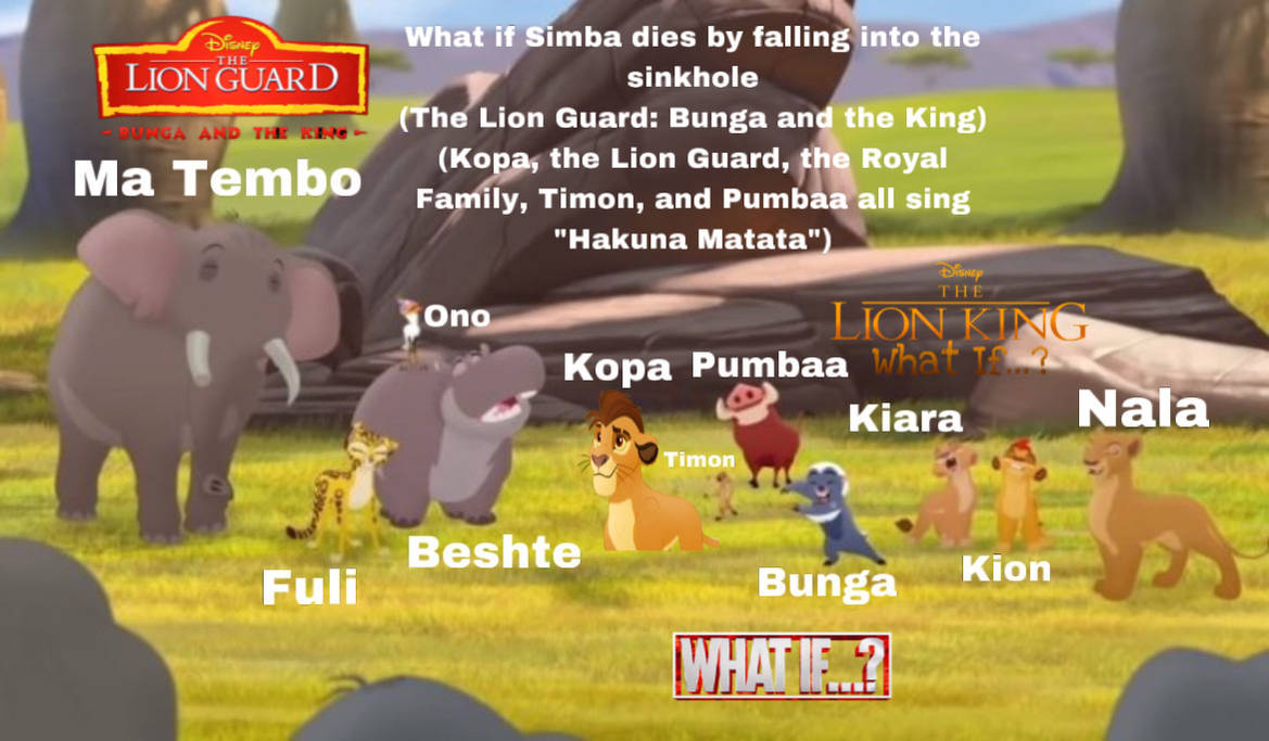 What if Simba dies by falling into the sinkhole by MasterofLaughter on ...