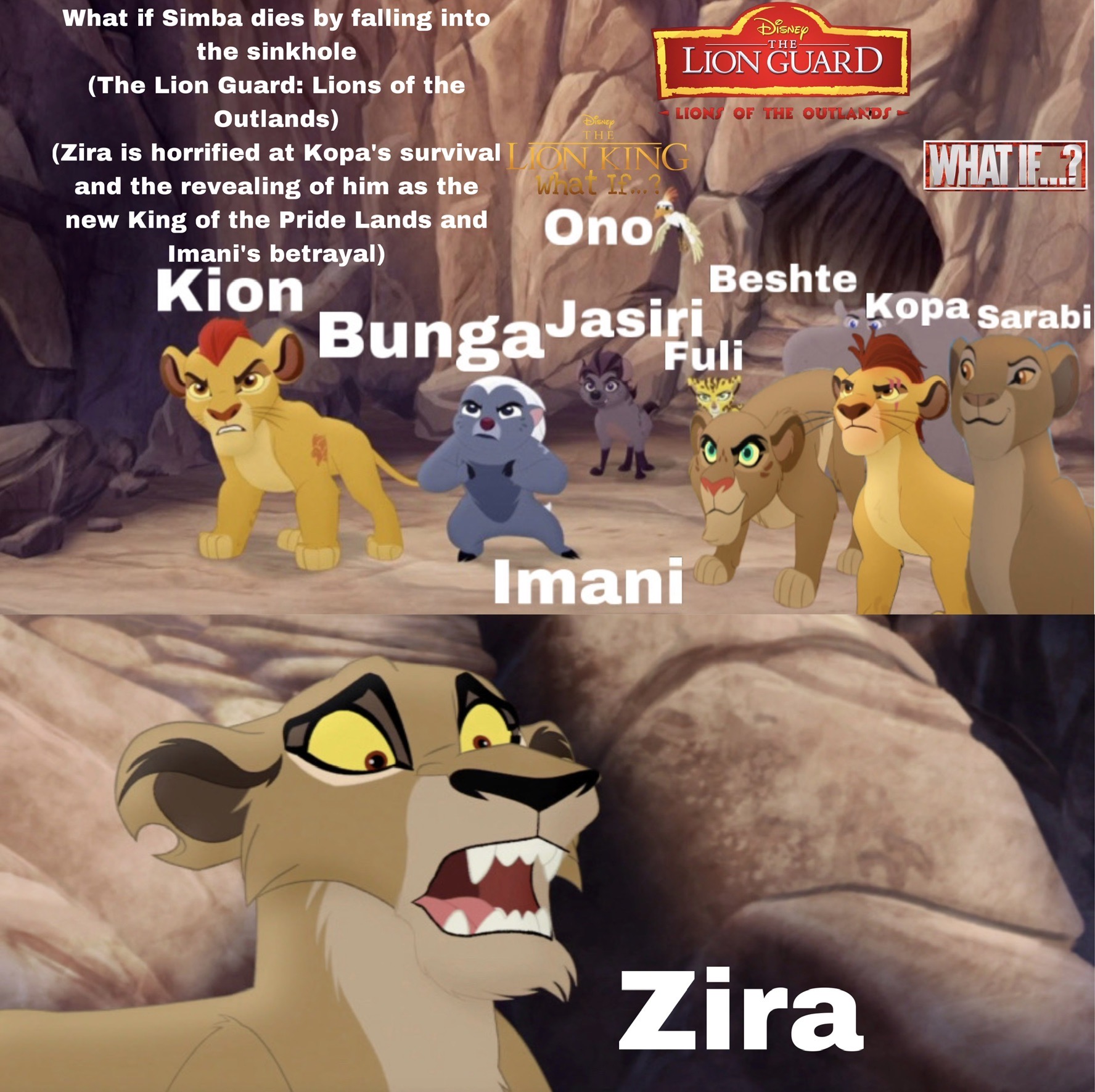 What if Simba dies by falling into the sinkhole by MasterofLaughter on ...