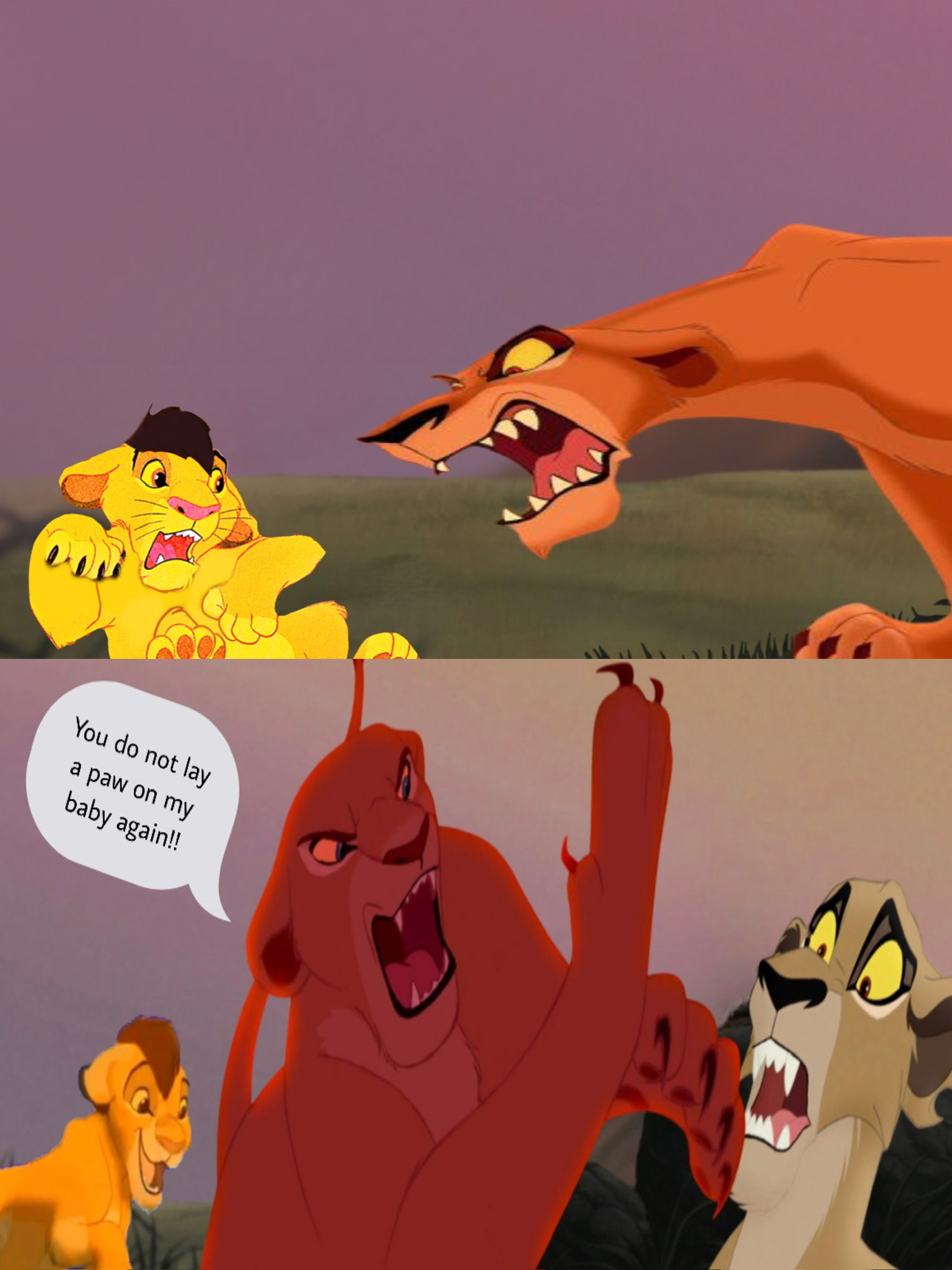 Kopa Scared Nala kills Zira to save Kopa for Zira hurting Kopa by MasterofLaughter ...