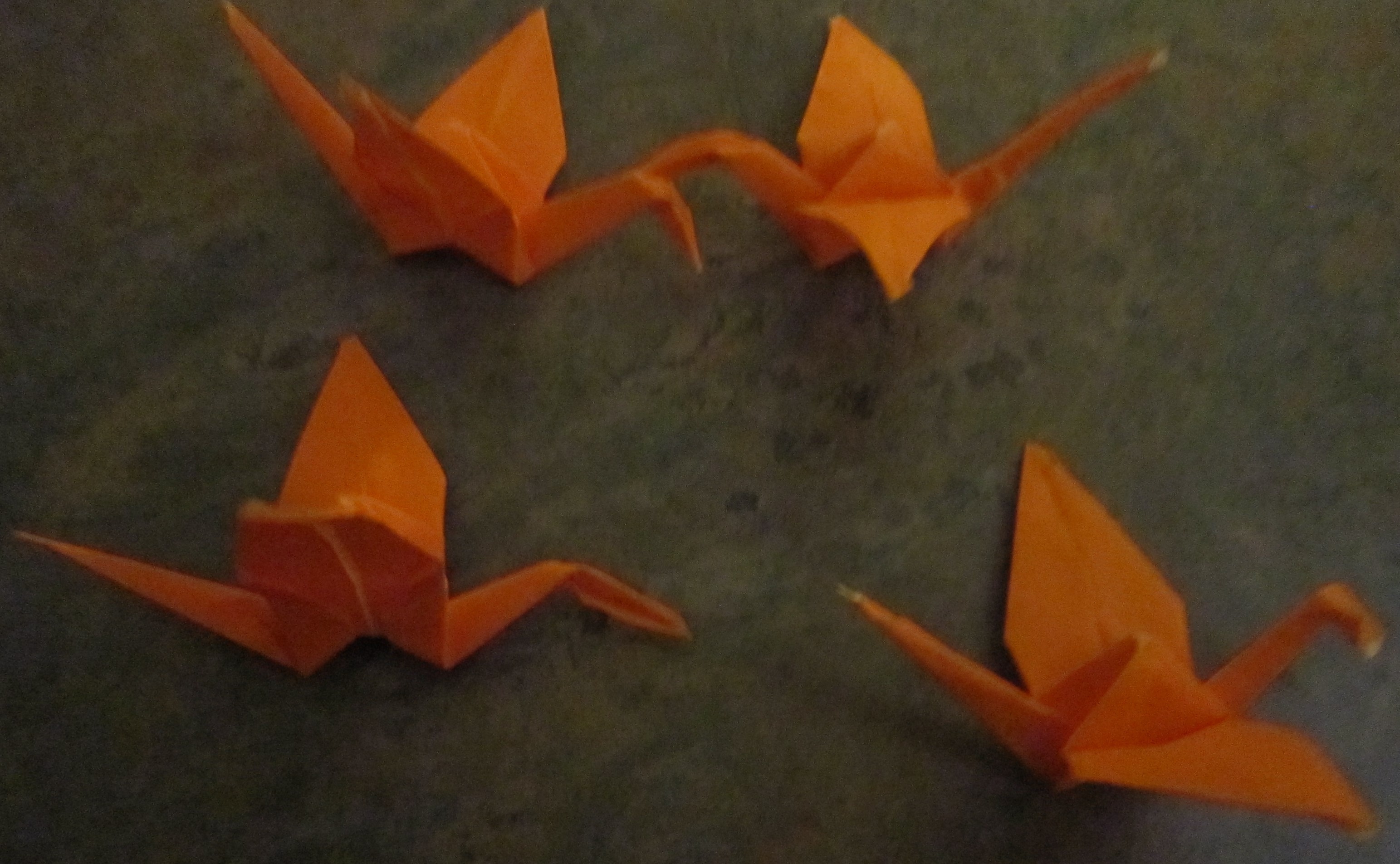 4 Baby Cranes Origami By Mom