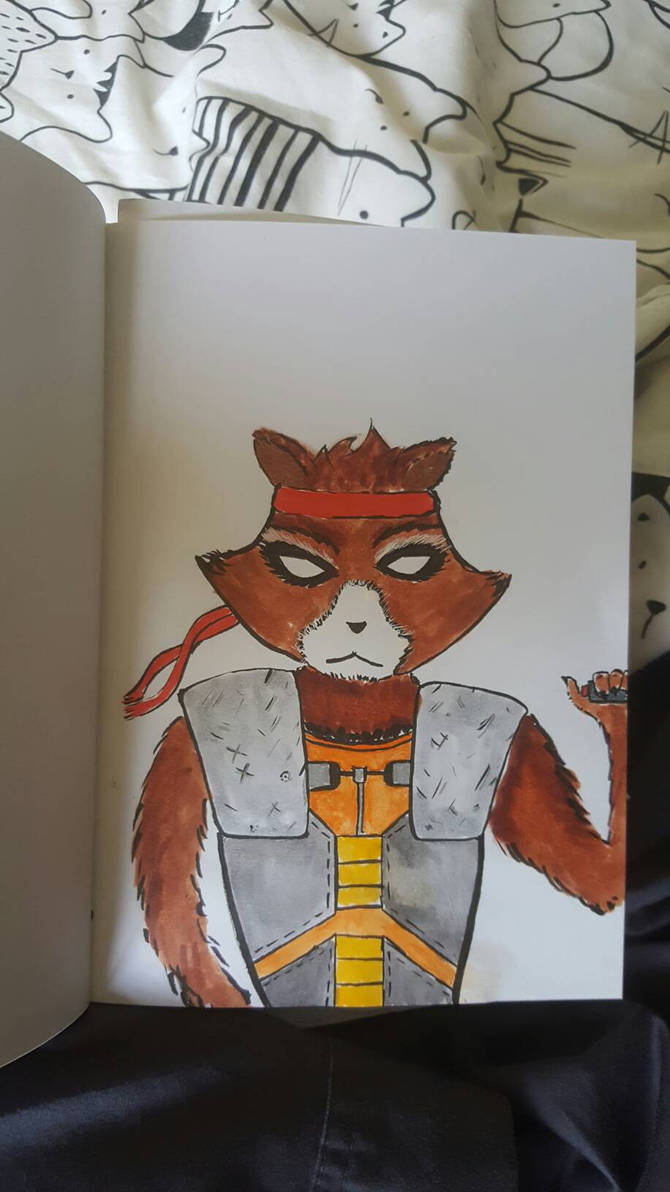 Rocket Rambo Racoon by itsmekg on DeviantArt