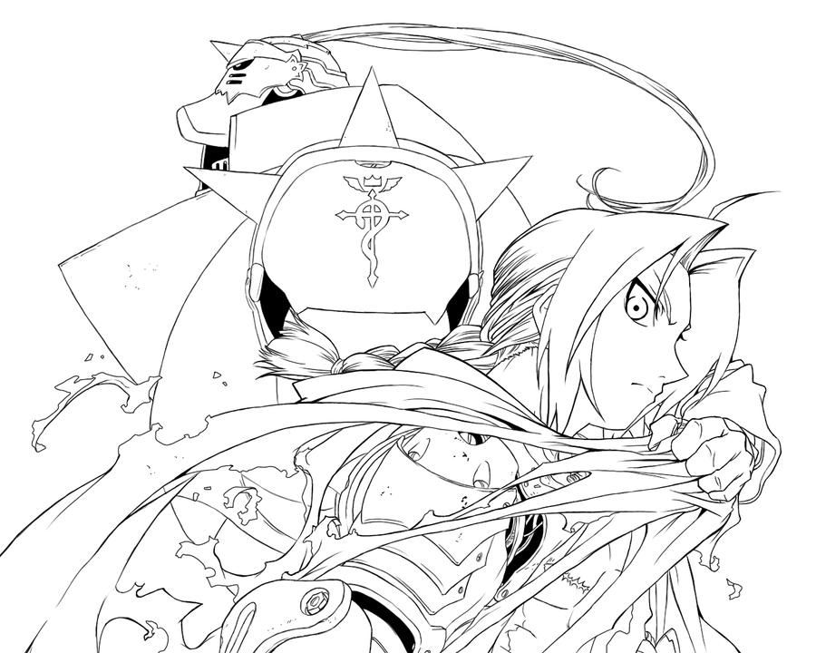 ArtStation - FullMetal Alchemist Manga Coloring