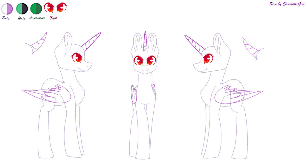 MLP Base for Ref Sheets by ChocolateGemChannel on DeviantArt