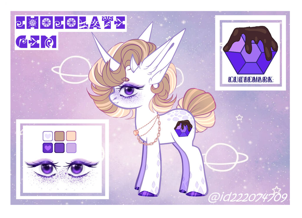 Chocolate Gem (OC ref redesigned) by ChocolateGemChannel on DeviantArt