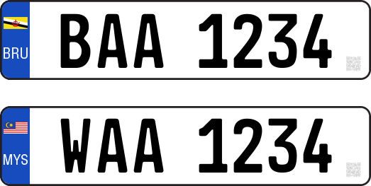 New License Plate Of Brunei And Malaysia By Jajadelera01 On Deviantart