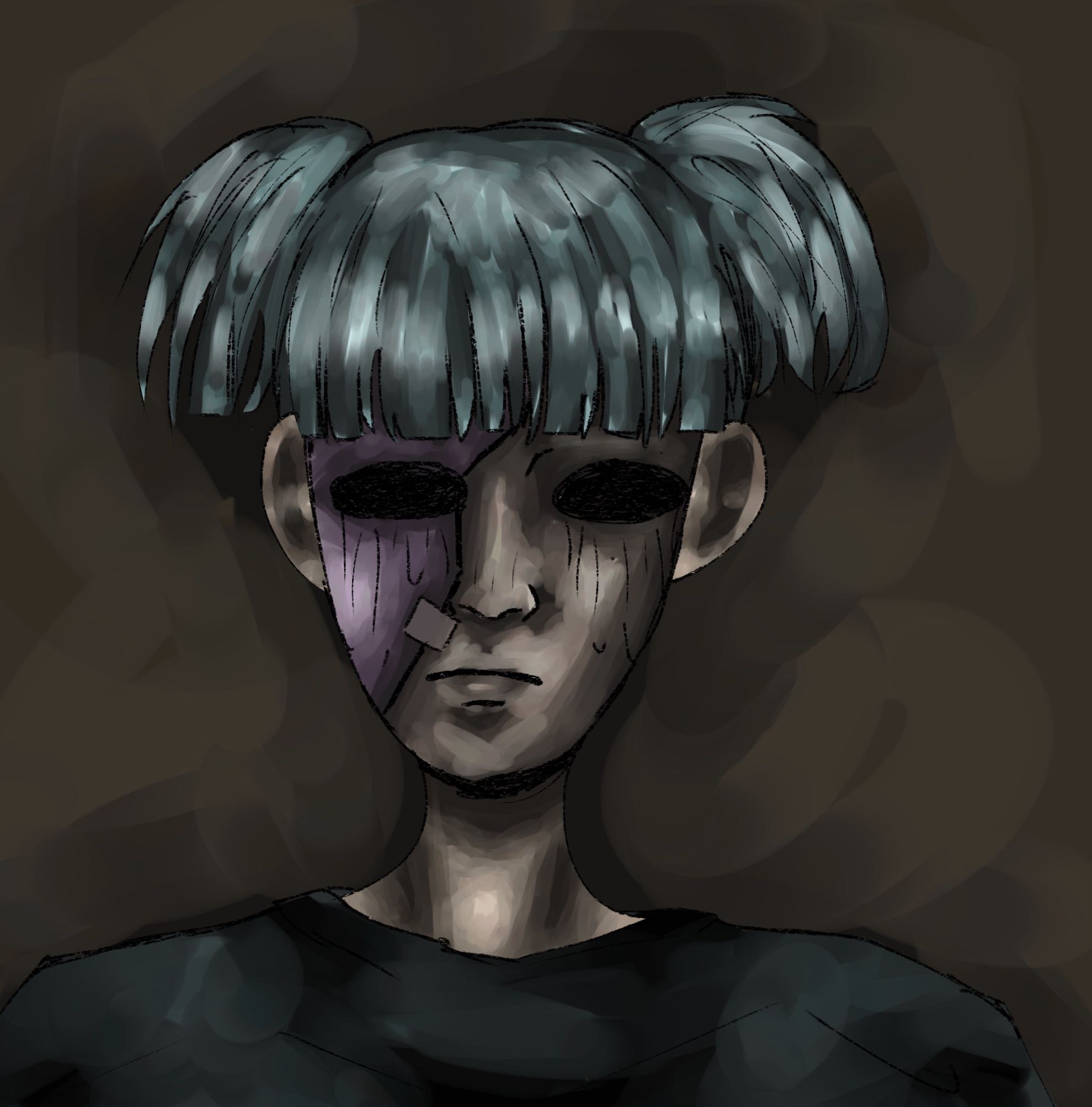 Sally face fan art by flufflop on DeviantArt