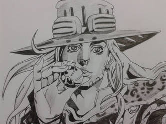 Gyro Zeppeli's drawing