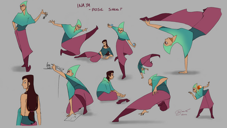 Inaya poses