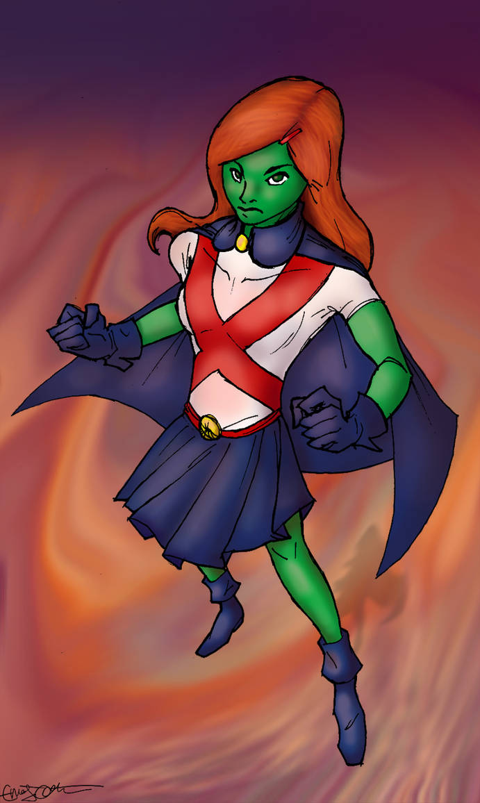 Commission: Miss Martian by JZLobo