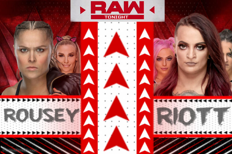 WWE raw Ronda Rousey vs Ruby Riott by FroggyDoo on DeviantArt