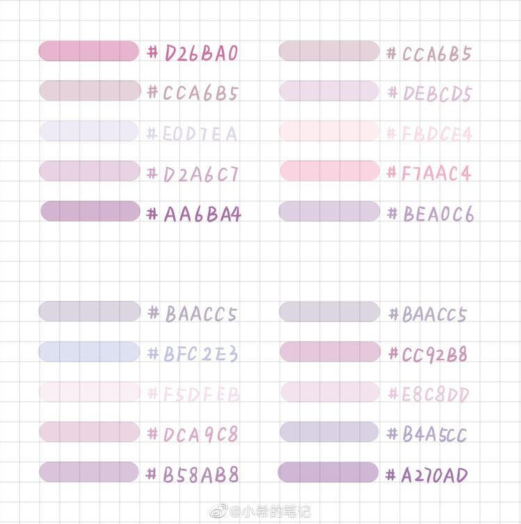 Color codes for notes ! 3 by No1RandomWeeb on DeviantArt