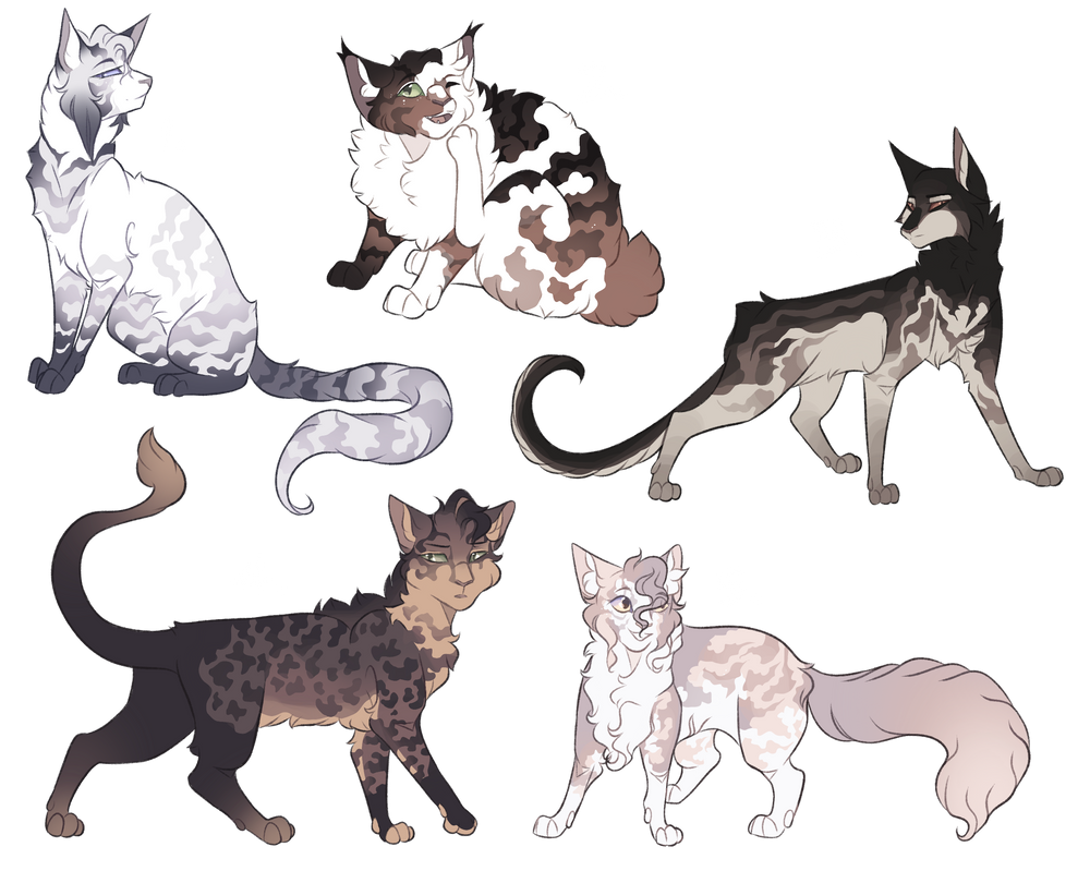 cat adoptables 50 || 3/5 OPEN by nyctophiliadopts on DeviantArt