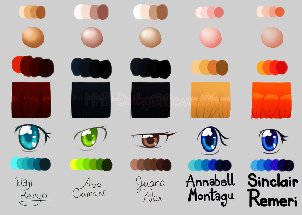 Character Reference Sheet by MMD-Draky on DeviantArt