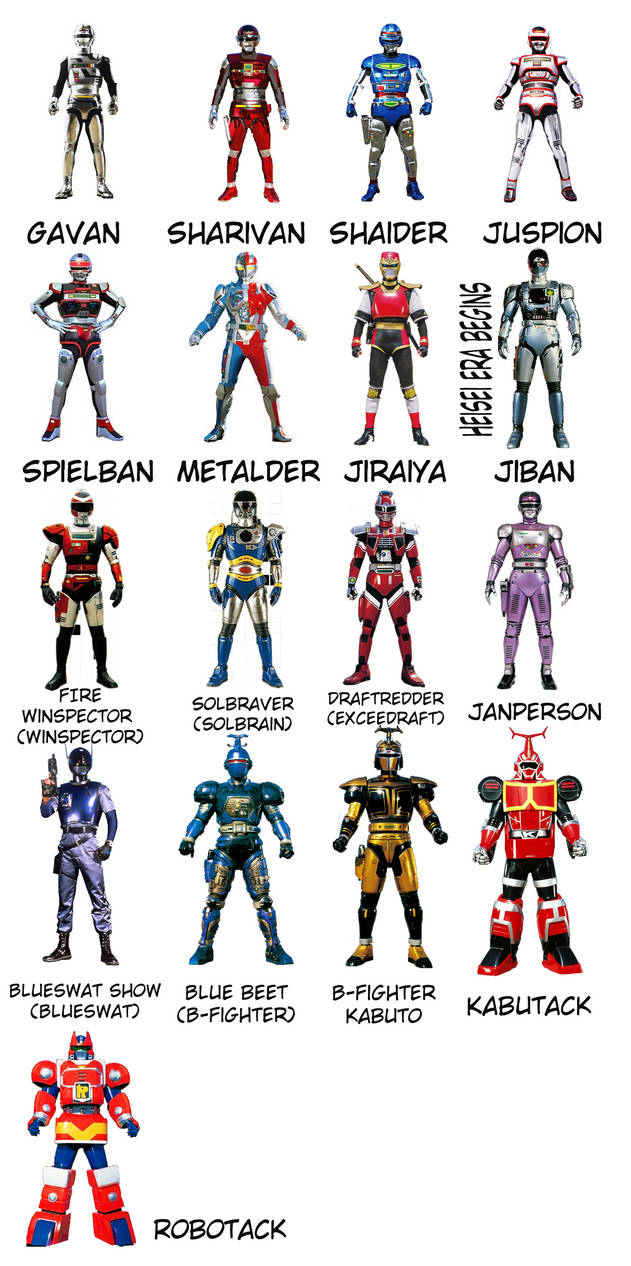 All Meta Suits Rvb All Metal Heroes Suits by SoVileASin on DeviantArt