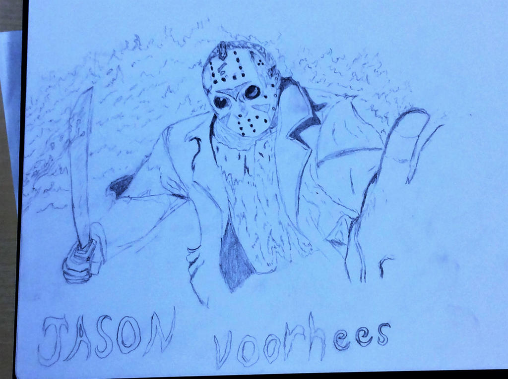 Jason Fan Drawing Jason Voorhees fan art by Markahooves on DeviantArt