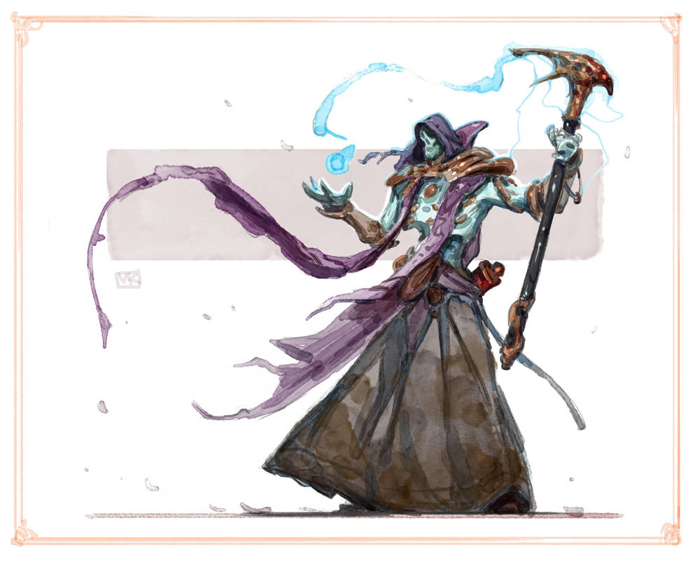 Undulate Mage Undead mage by Konstantin-Vavilov on DeviantArt
