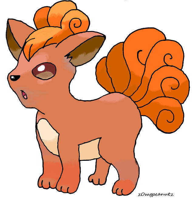 Pokemon- Vulpix :colour: by z0mgpeanutz on DeviantArt