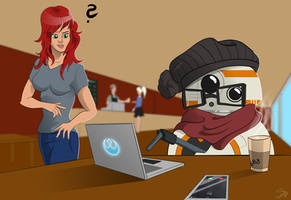 BB8 beeing a HIPSTER