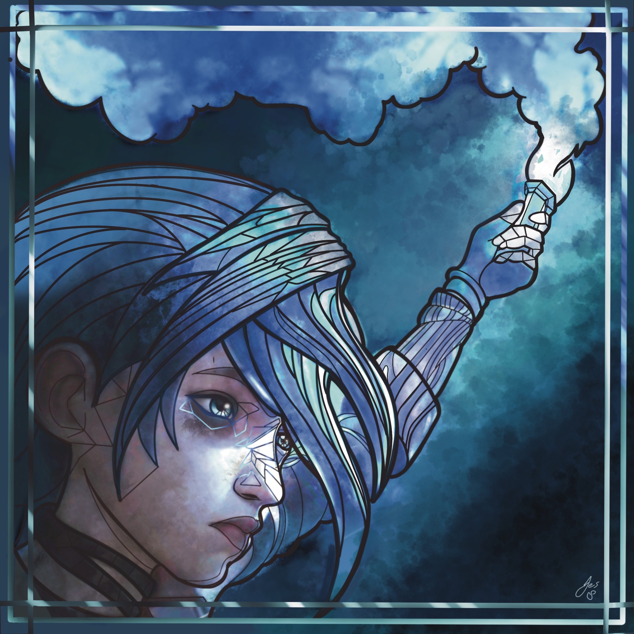 Blue Flare - Jinx Fanart by JesSketch0 on DeviantArt