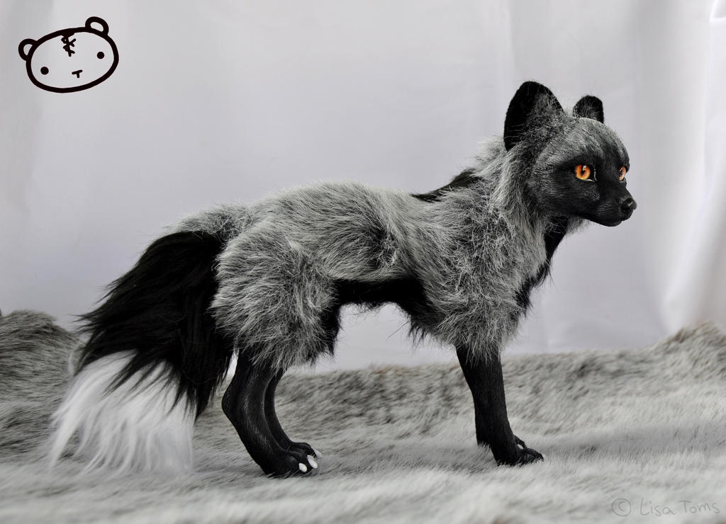 Silver Fox - poseable art doll