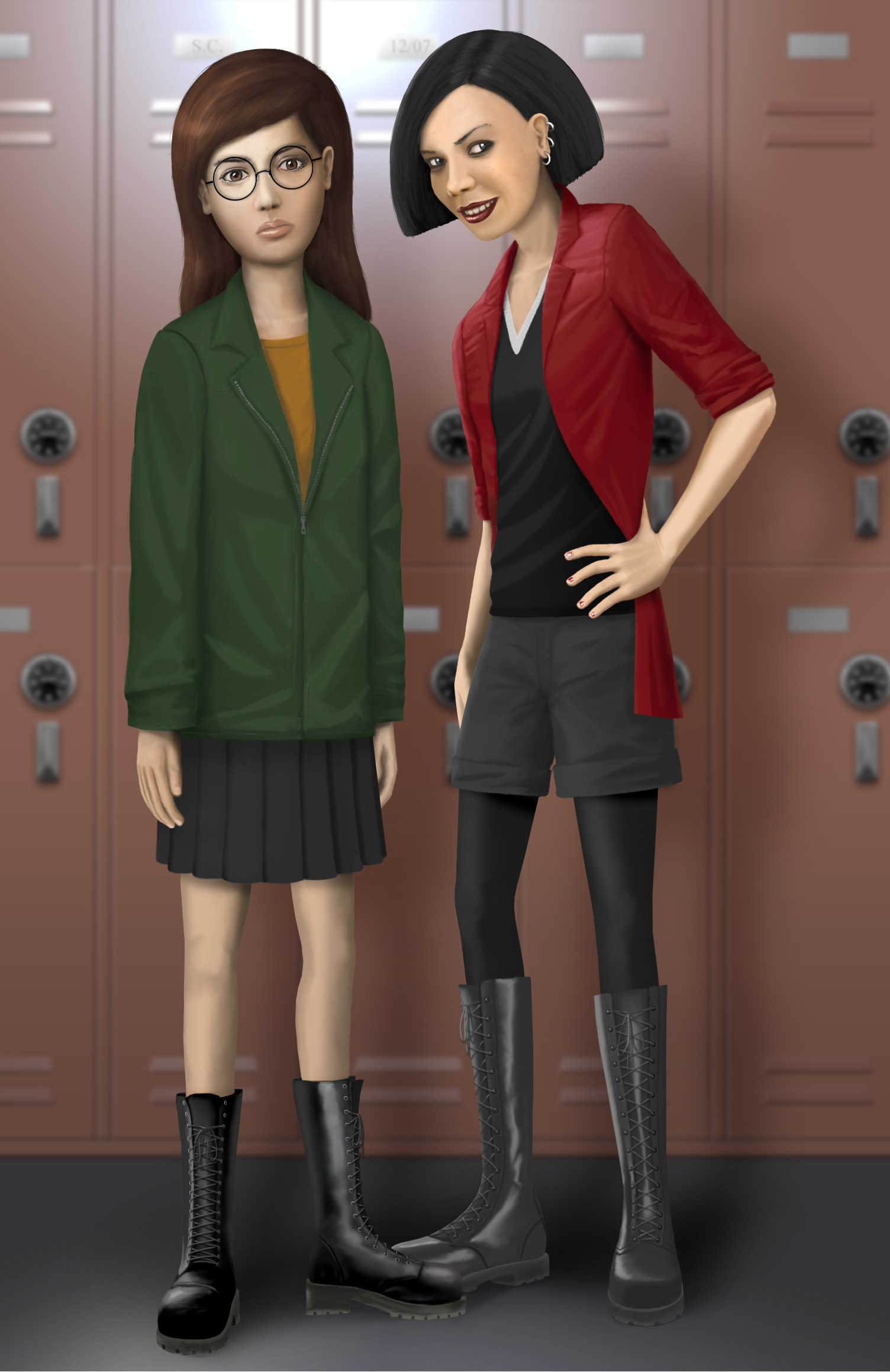 Daria and Jane portrait