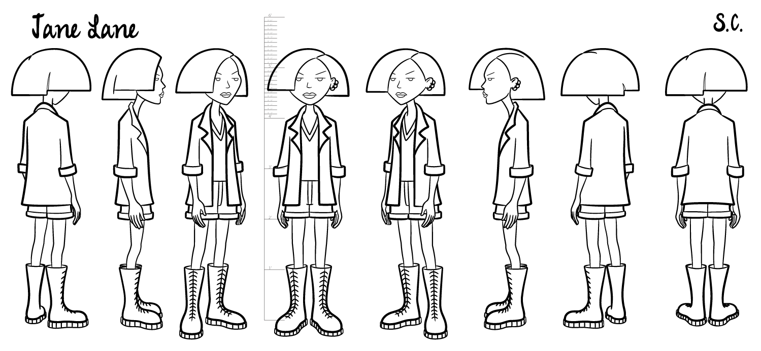 Jane - model sheet