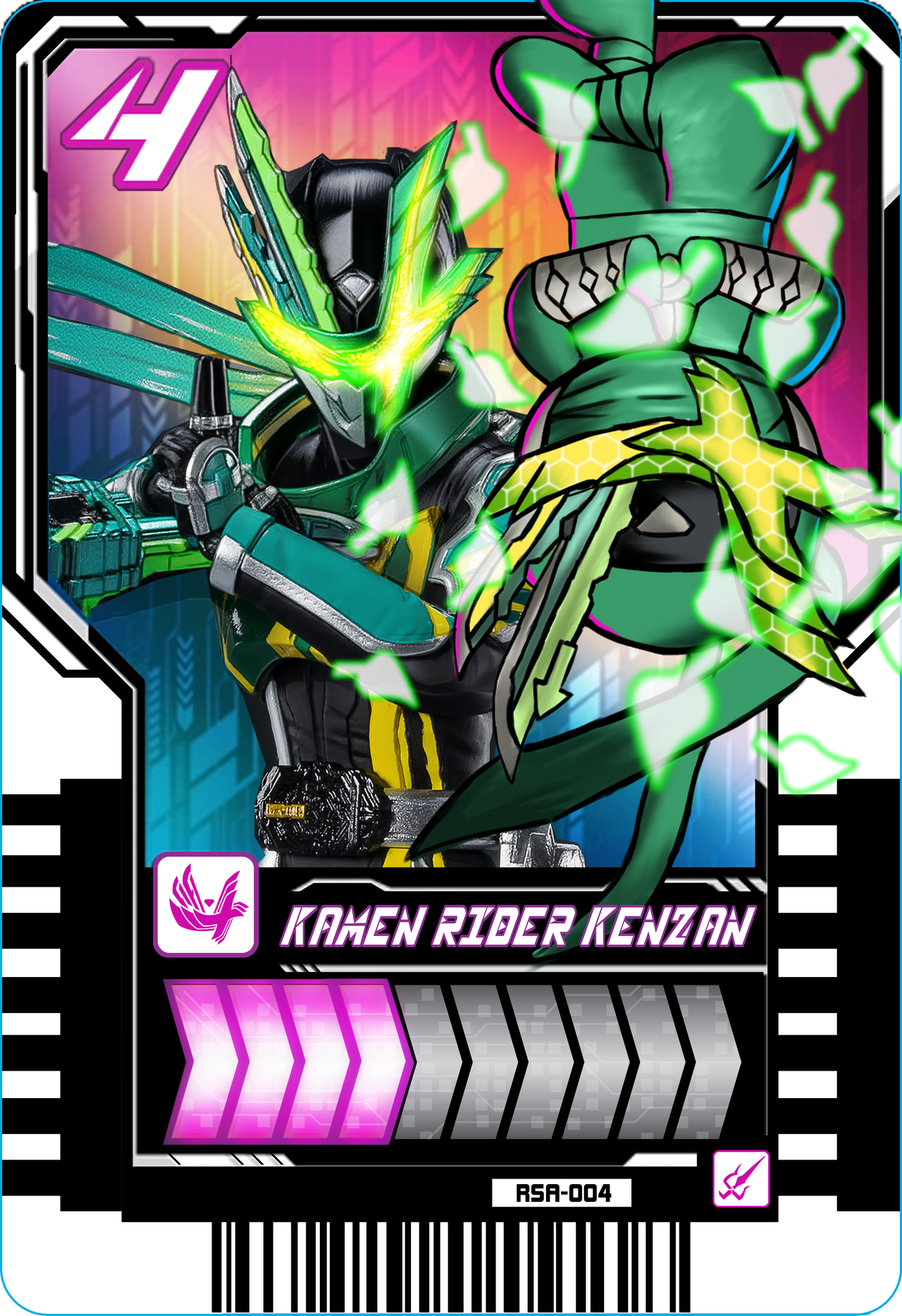 Kenz Card Kamen Rider Kenzan Chemy Card by kaluks on DeviantArt