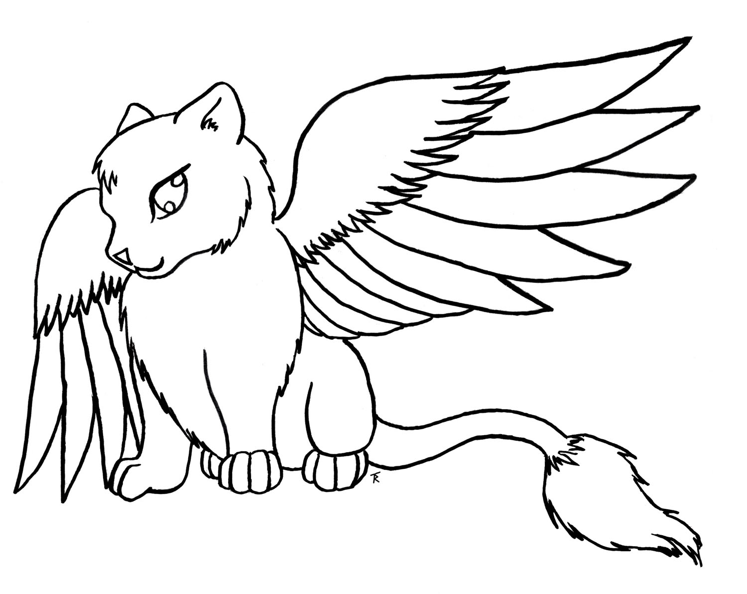 Color Me - Winged Cat Critter by TaelaDragonfox on DeviantArt