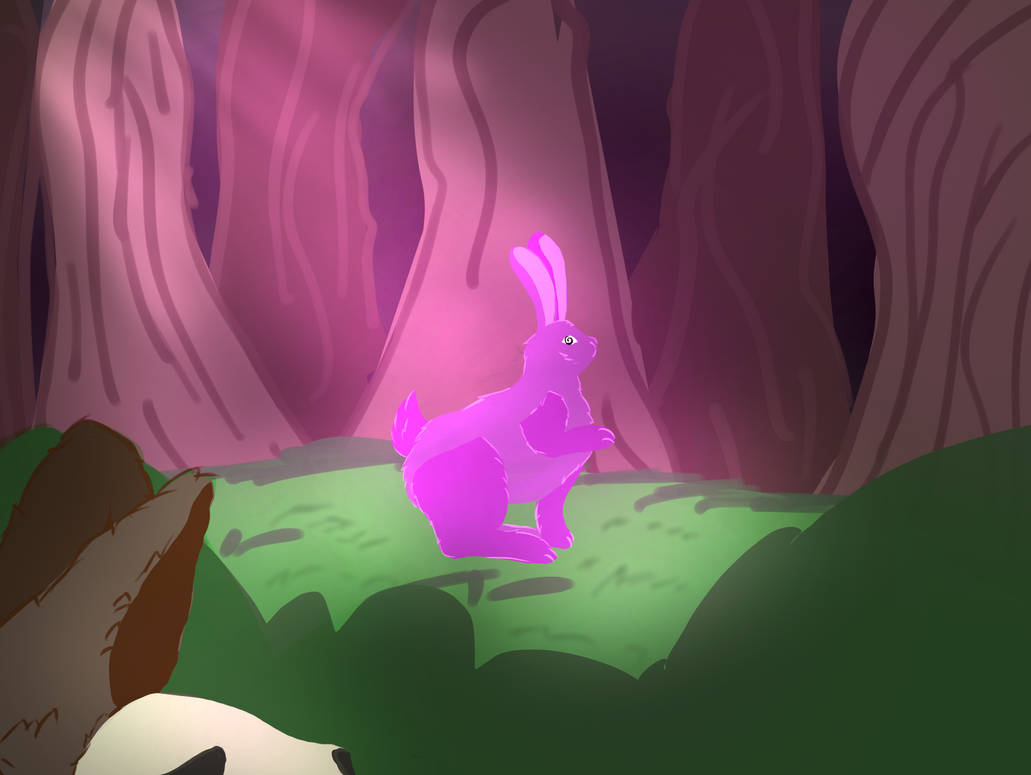 The purple rabbit by Loucaries on DeviantArt