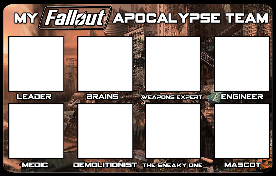 My Fallout Apocalypse Team Template by Archangel470 on DeviantArt My Fallout Apocalypse Team Template by Archangel470 on DeviantArt