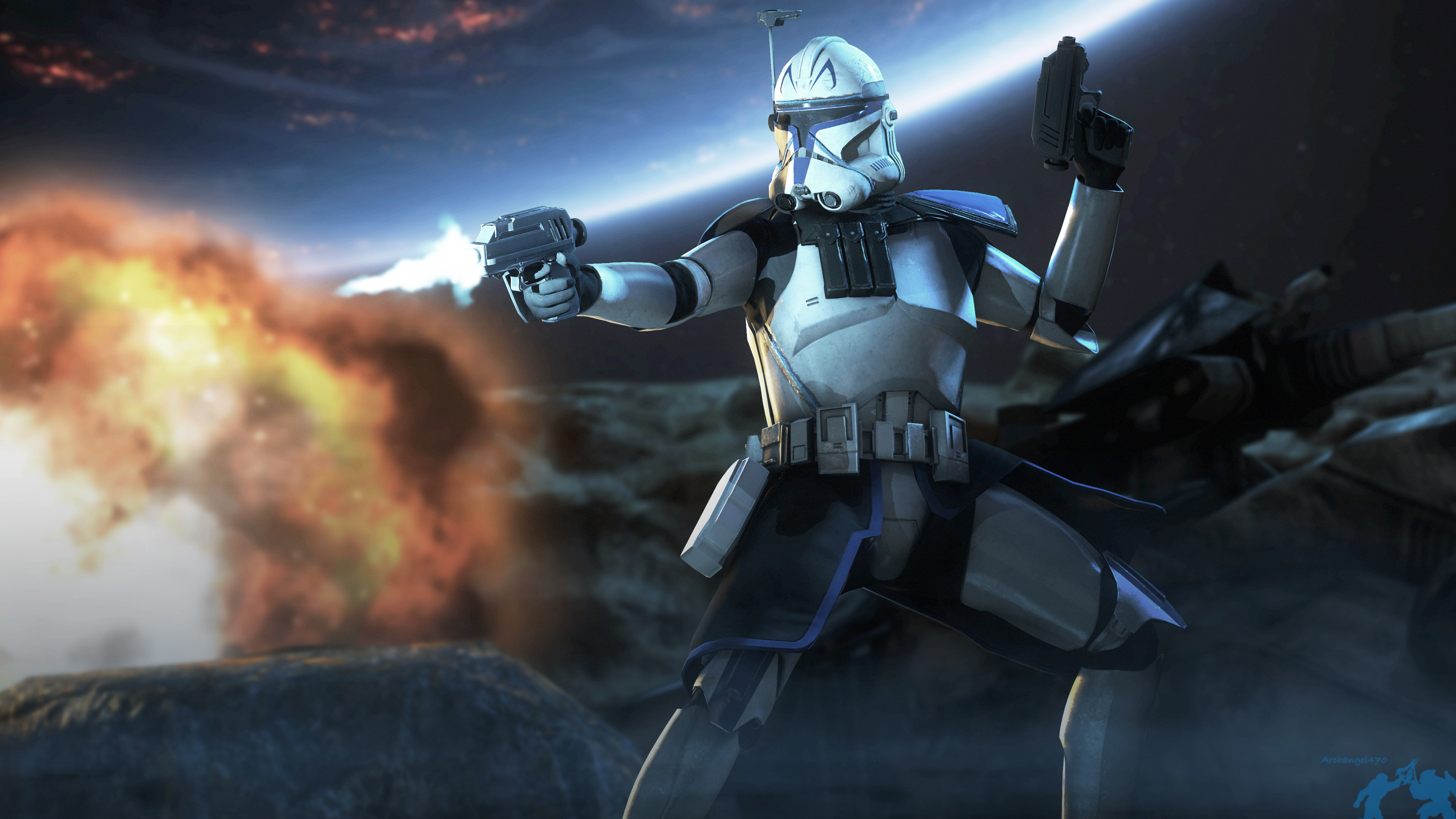 Captain Rex (Bradley Dee Baker) in "The Clone Wars"
