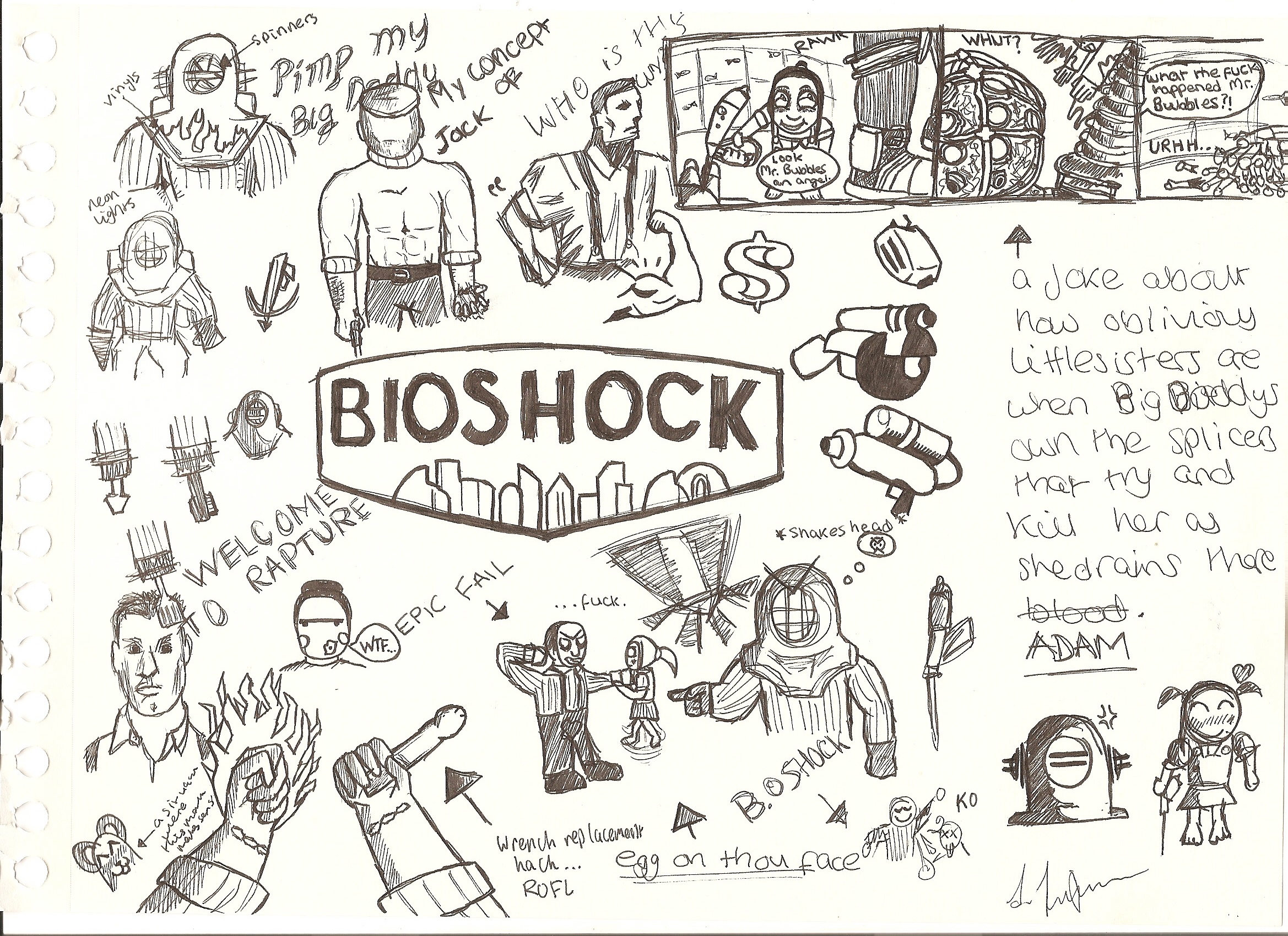 Bioshock Doodles