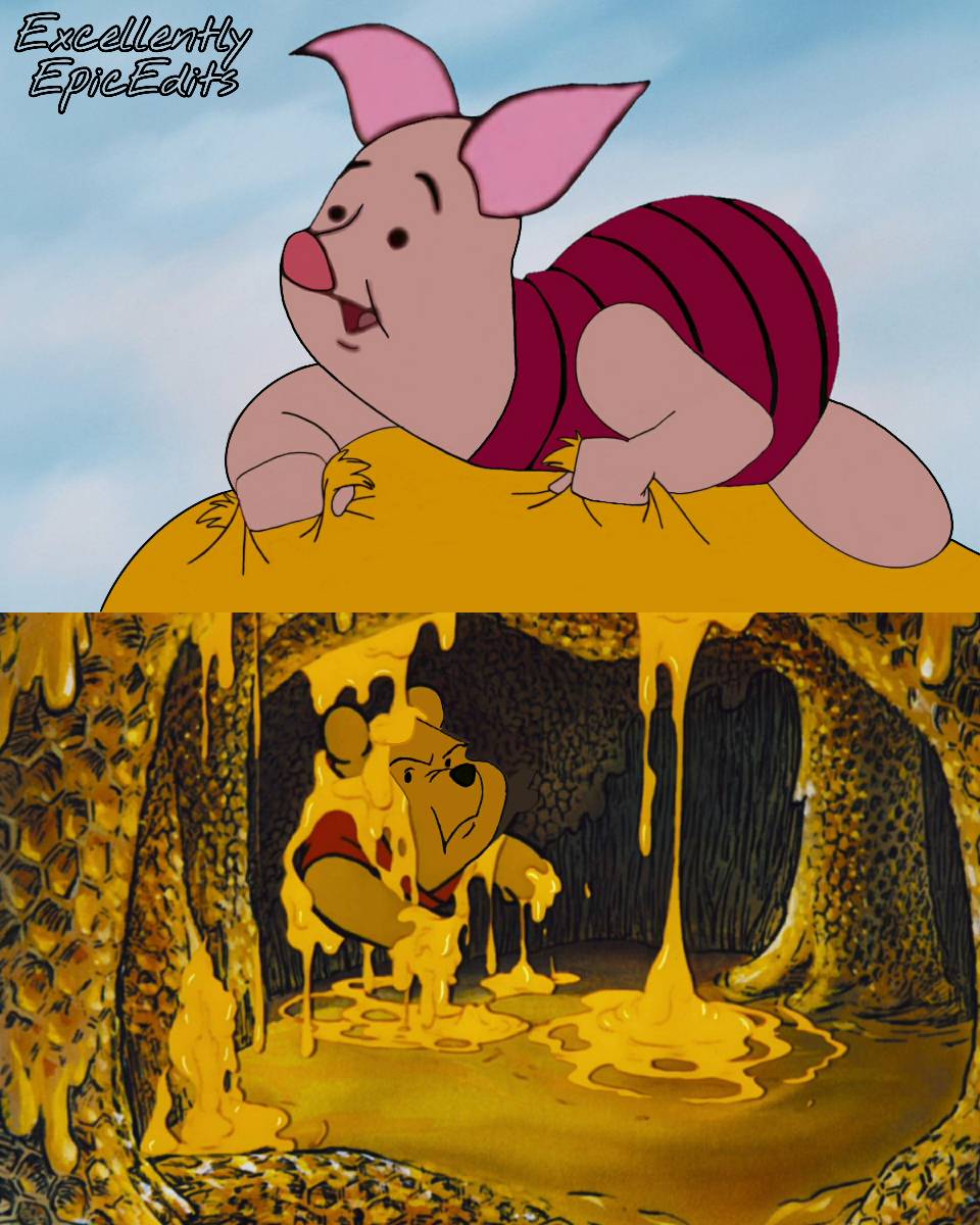 Pooh Ride Stuck Piglet Stuck on Top of Stuck Pooh by ExcellentlyEpicEdits on DeviantArt