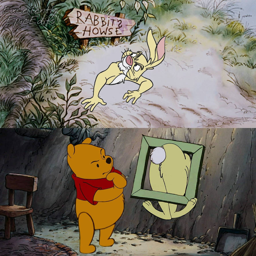 Winnie the Pooh Decorating Rabbit by ExcellentlyEpicEdits on DeviantArt