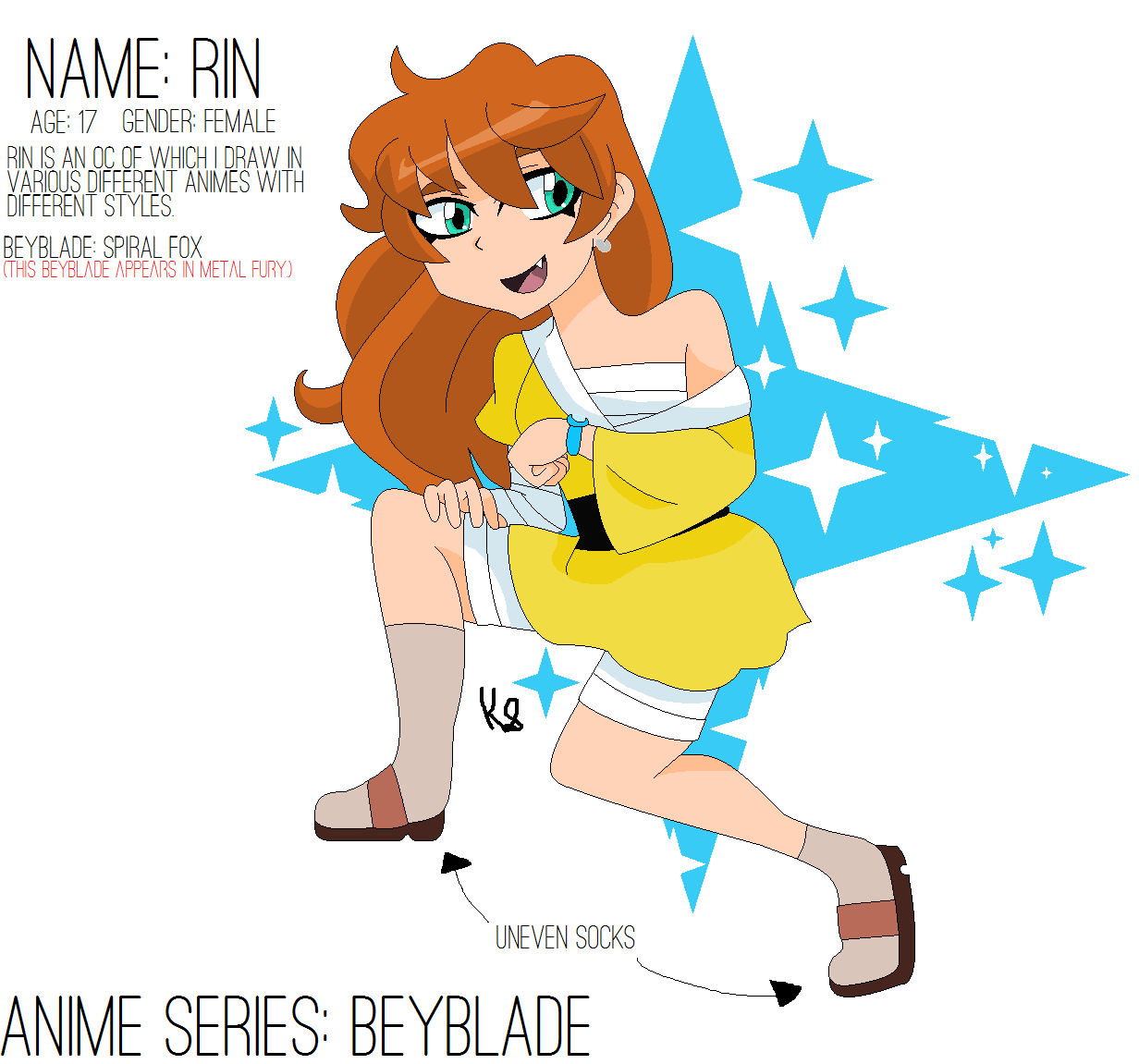 Rin Beyblade Character Sheet