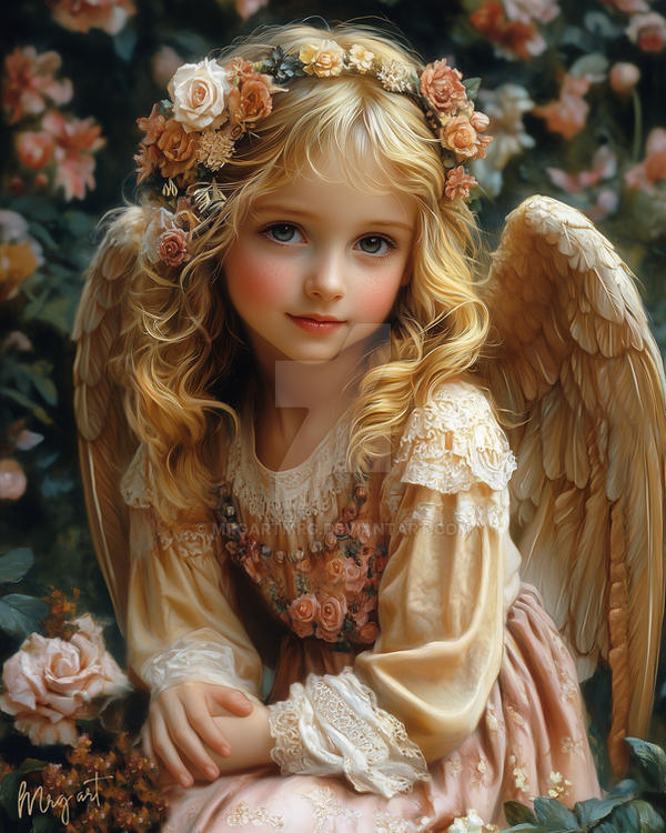 Angrl With Roses Angel with Roses by MRGartMRG on DeviantArt