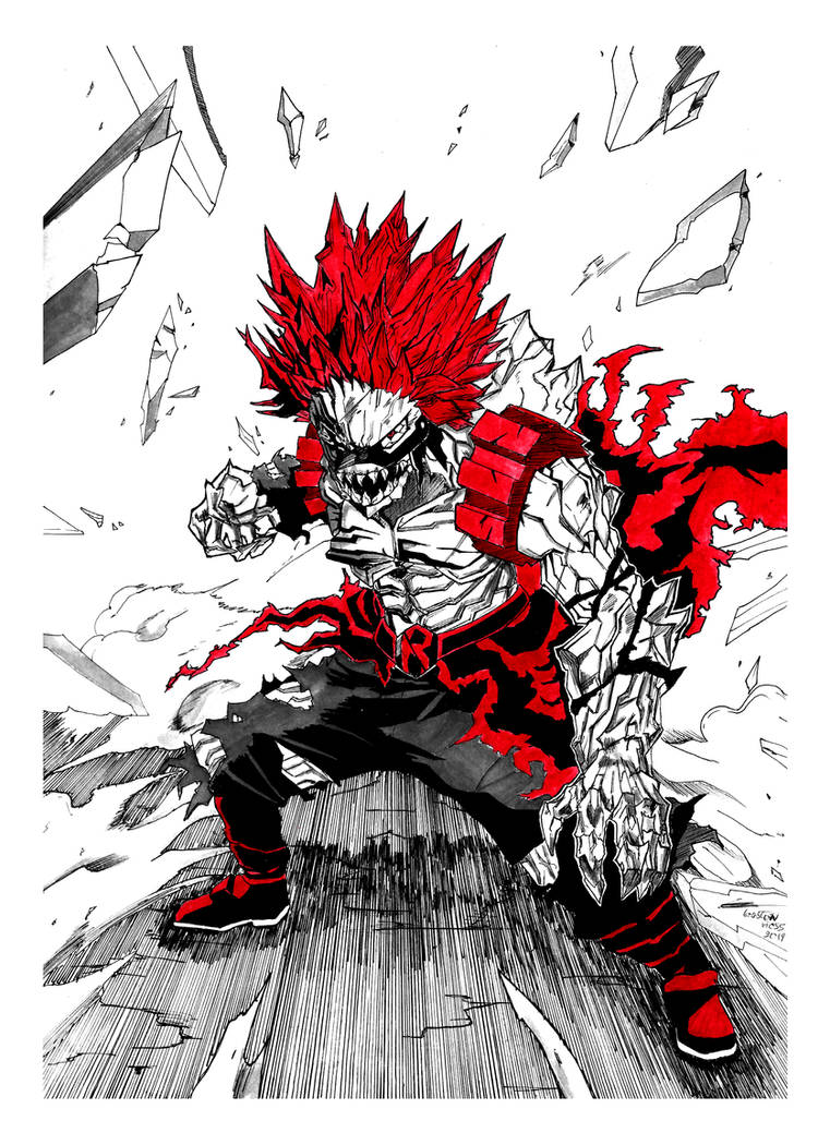 Kirishima Red Riot Unbreakable by TheHessTank DeviantArt