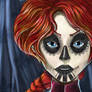 sugar skull lady